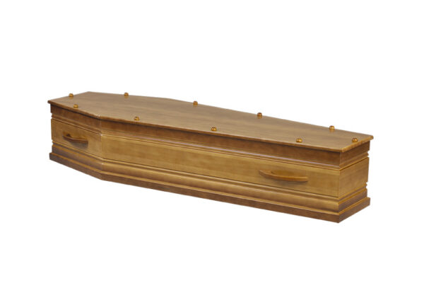 Pompes funèbres LOIC Photo détourée du cercueil AIX OMBRE SATINE